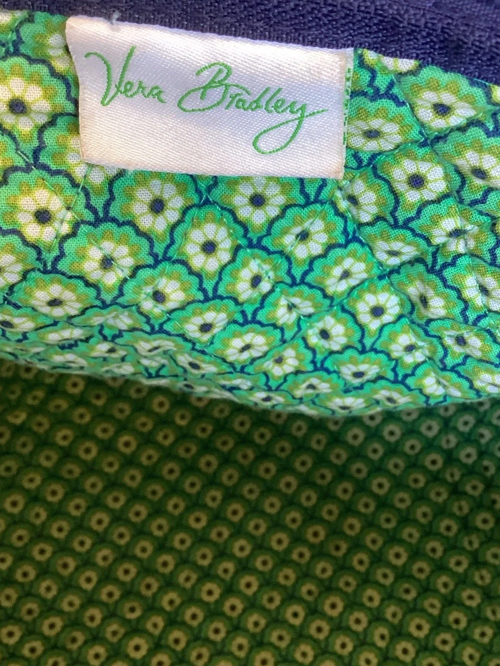 Vera Bradley Rhythm and Blues Quilted Paisley Travel Duffel - Picture 5 of 8